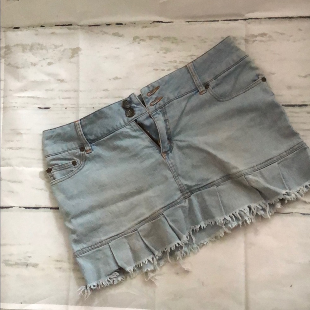 Blue jean skirt